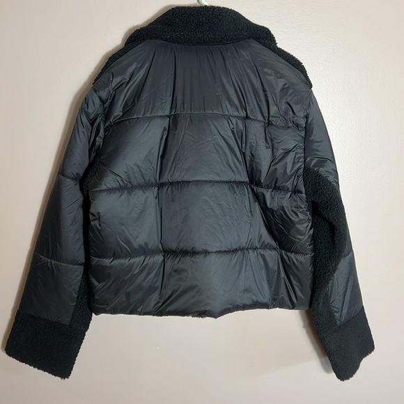 Steve Madden Mixed Media Sherpa Jacket - Picture 4 of 7